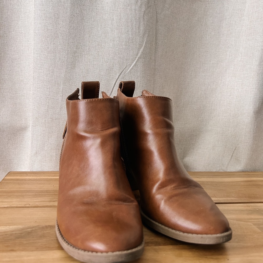 Curfew Brown Ankle Booties